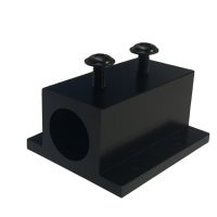 Hliníkový držiak laserového modulu 12 mm – kompaktný chladič s čiernou oxidáciou