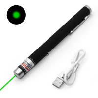 Laserové ukazovátko s USB nabíjaním - Zelené, 50mW