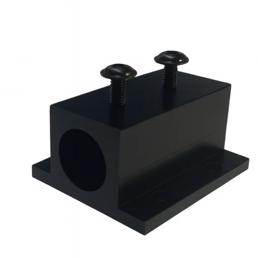 Foto - Hliníkový držiak laserového modulu 12 mm – kompaktný chladič s čiernou oxidáciou